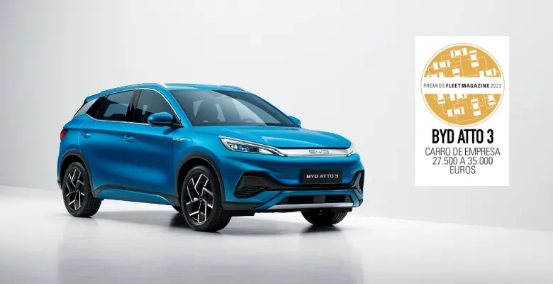 BYD Atto 3 vence “Carro de Empresa Ligeiro de Passageiros”