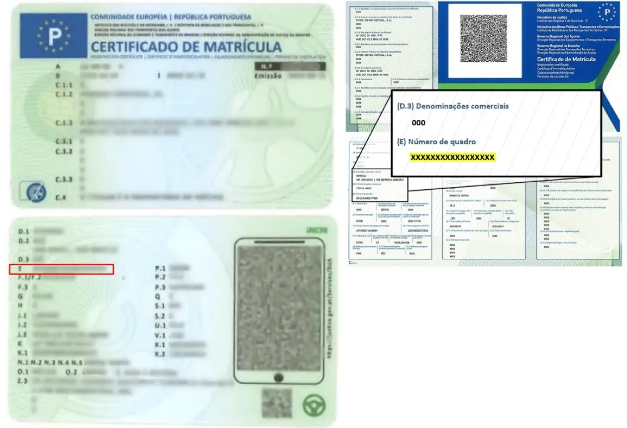 certificado de matrícula