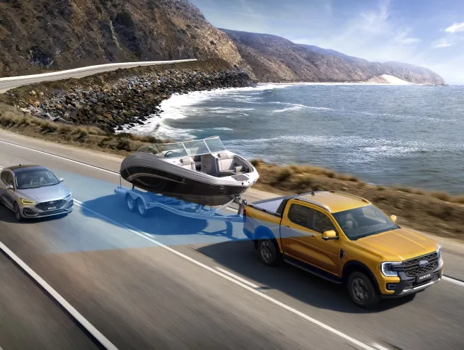 Pontos mortos da Ford Ranger quando reboca um barco