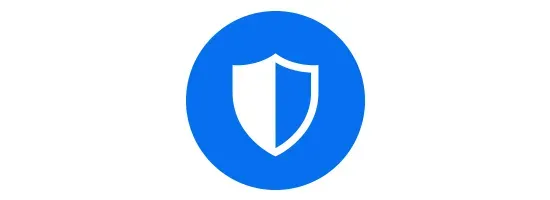 Escudo num fundo azul e ele a branco