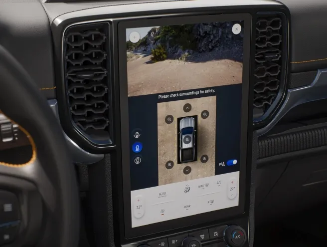 Painel Central com a camara 360º em display