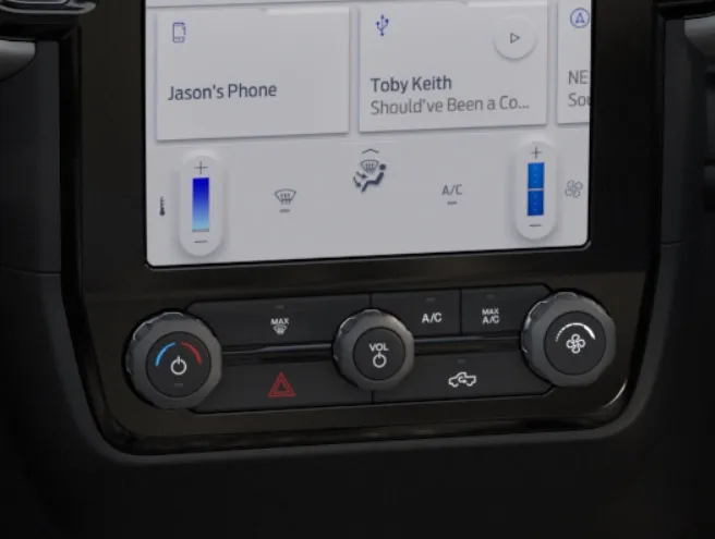 Controlos do AC da Ford Ranger